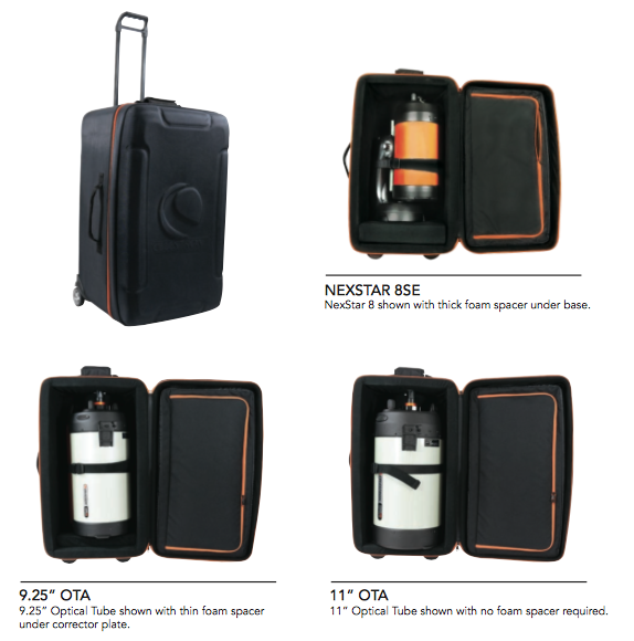 Celestron Case Nexstar 8 and 9/11 OTAs with OTAs